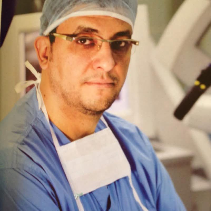 Dr. Osama Dawood in the operating room
